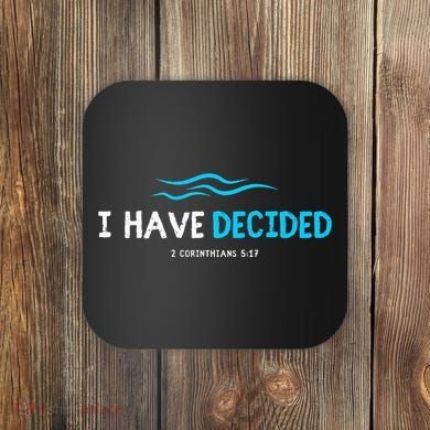 Water Immersion Baptism Baptized Coaster
