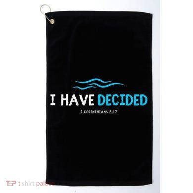 Water Immersion Baptism Baptized Golf Towel
