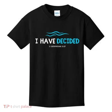 Water Immersion Baptism Baptized Kids T-Shirt