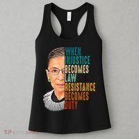 When Injustice Becomes Law Resistance Becomes Duty Women's Tank Top thumb 3