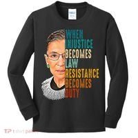When Injustice Becomes Law Resistance Becomes Duty Kids Long Sleeve Shirt thumb 0