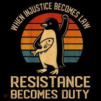 When Injustice Becomes Law Resistance Becomes Duty Penguin Coffee Mug thumb 5