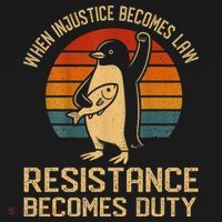 When Injustice Becomes Law Resistance Becomes Duty Penguin Women's Hoodie thumb 2