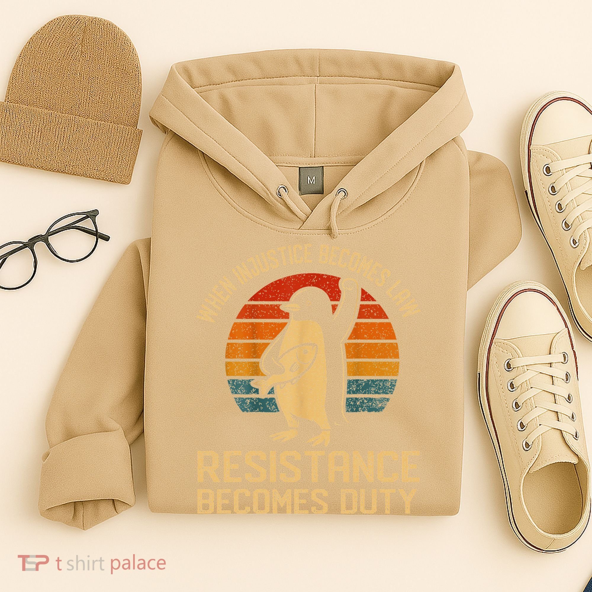 When Injustice Becomes Law Resistance Becomes Duty Penguin Hoodie
