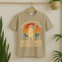 When Injustice Becomes Law Resistance Becomes Duty Penguin T-Shirt thumb 2