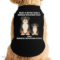 What Is Better Than A Bernese Two Bernese Mountain Dog Doggie Tank thumb 0