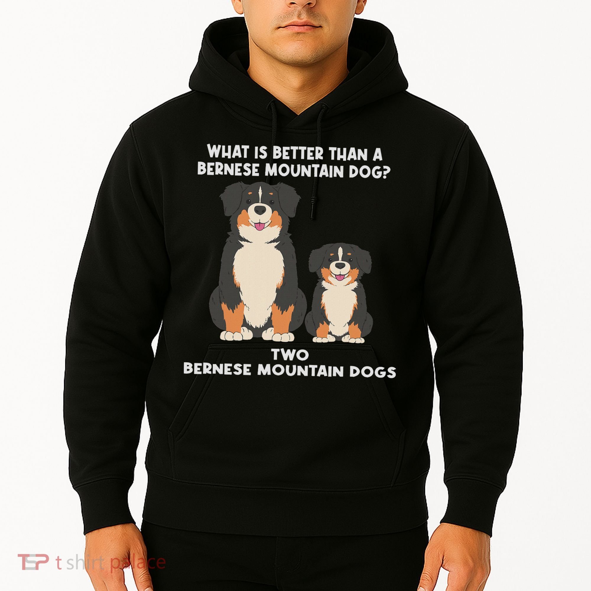 What Is Better Than A Bernese Two Bernese Mountain Dog Hoodie