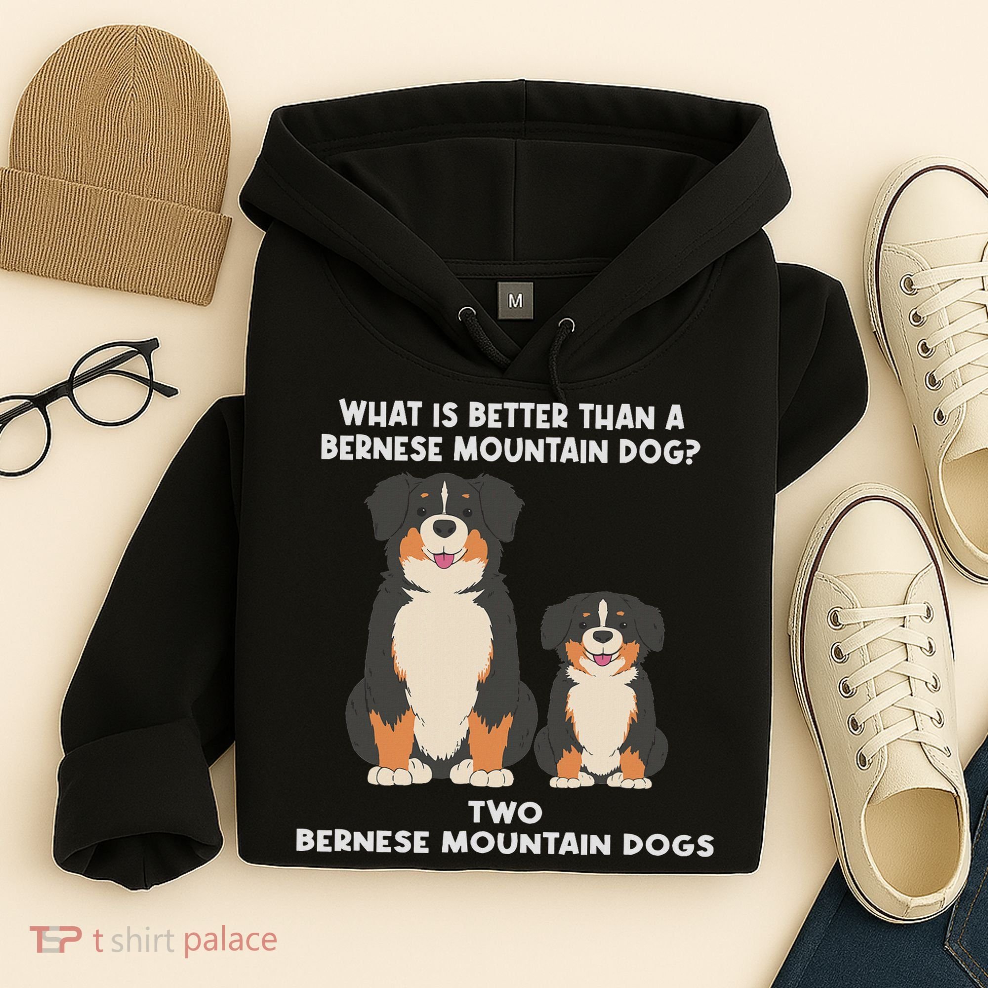 What Is Better Than A Bernese Two Bernese Mountain Dog Hoodie