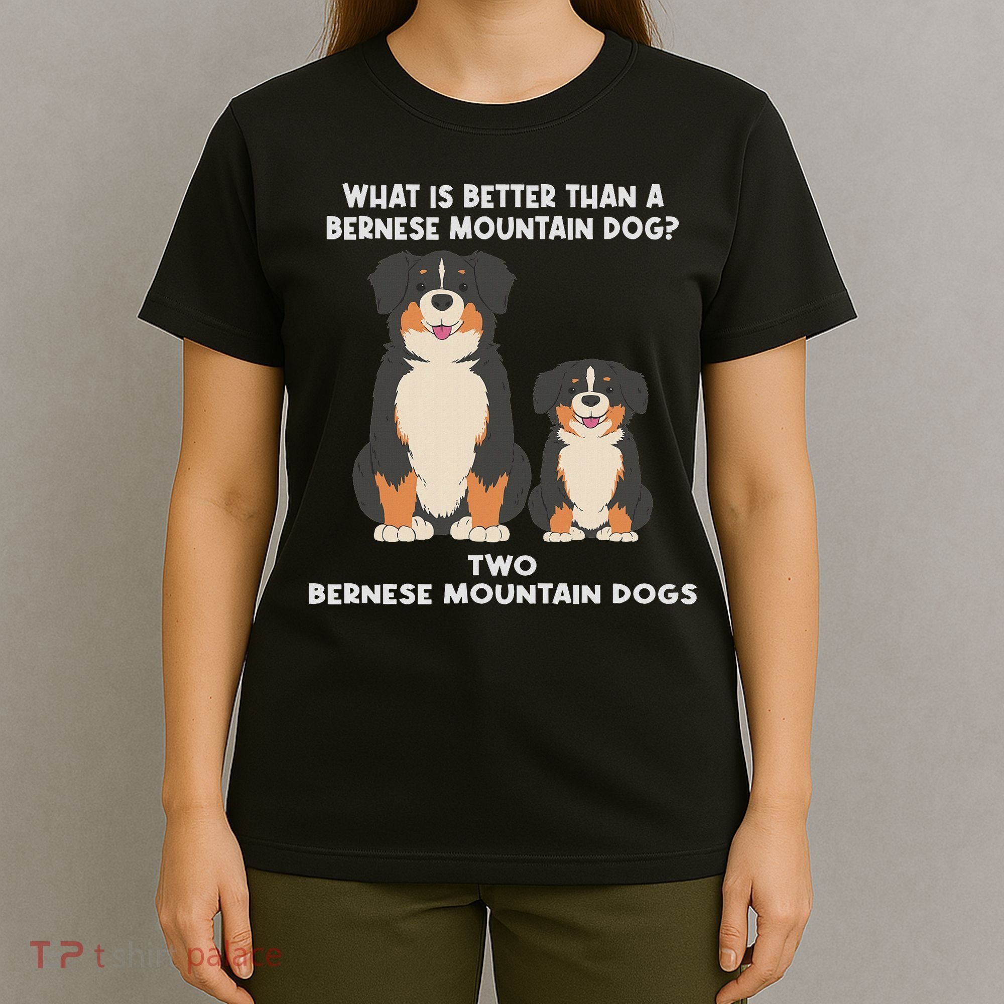 What Is Better Than A Bernese Two Bernese Mountain Dog T-Shirt