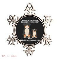 What Is Better Than A Bernese Two Bernese Mountain Dog Ornament thumb 0