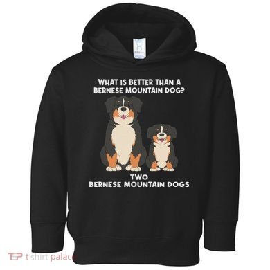 What Is Better Than A Bernese Two Bernese Mountain Dog Toddler Hoodie