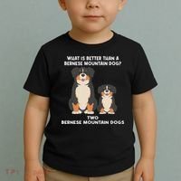 What Is Better Than A Bernese Two Bernese Mountain Dog Toddler T-Shirt thumb 2
