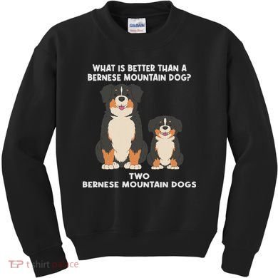What Is Better Than A Bernese Two Bernese Mountain Dog Kids Sweatshirt