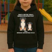 What Is Better Than A Bernese Two Bernese Mountain Dog Kids Hoodie thumb 3