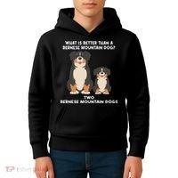 What Is Better Than A Bernese Two Bernese Mountain Dog Kids Hoodie thumb 4