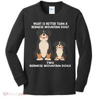 What Is Better Than A Bernese Two Bernese Mountain Dog Kids Long Sleeve Shirt thumb 0