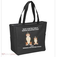 What Is Better Than A Bernese Two Bernese Mountain Dog Tote Bag thumb 2