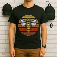 Wasp Insect Bird Lover Gift Vintage Retro Wasp T-Shirt thumb 6