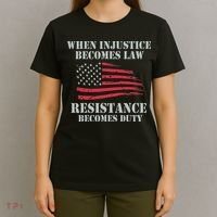 When Injustice Becomes Law Resistance Becomes Duty T-Shirt thumb 4