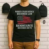 When Injustice Becomes Law Resistance Becomes Duty T-Shirt thumb 6
