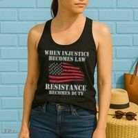 When Injustice Becomes Law Resistance Becomes Duty Women's Tank Top thumb 2