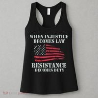When Injustice Becomes Law Resistance Becomes Duty Women's Tank Top thumb 3