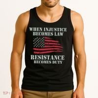 When Injustice Becomes Law Resistance Becomes Duty Tank Top thumb 3