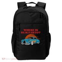Where Is Bum Farto Funny Backpack thumb 0