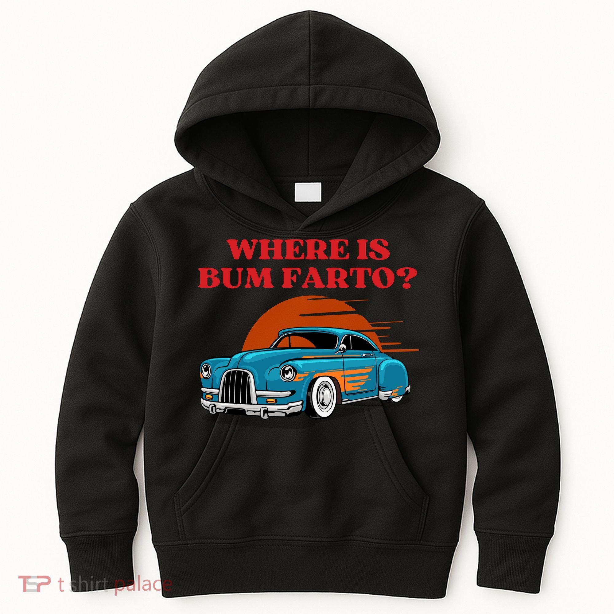 Where Is Bum Farto Funny Kids Hoodie