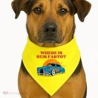 Where Is Bum Farto Funny USA-Made Doggie Bandana thumb 1