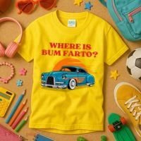 Where Is Bum Farto Funny Kids T-Shirt thumb 3