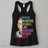 When Injustice Becomes Law Resistance Becomes Duty Women Women's Tank Top thumb 3