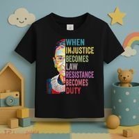 When Injustice Becomes Law Resistance Becomes Duty Women Toddler T-Shirt thumb 3