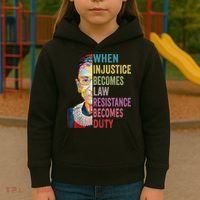 When Injustice Becomes Law Resistance Becomes Duty Women Kids Hoodie thumb 3