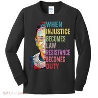 When Injustice Becomes Law Resistance Becomes Duty Women Kids Long Sleeve Shirt thumb 0