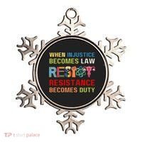When Injustice Becomes Law Resistance Becomes Duty RBG Quote Ornament thumb 0