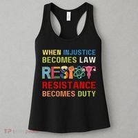 When Injustice Becomes Law Resistance Becomes Duty RBG Quote Women's Tank Top thumb 3