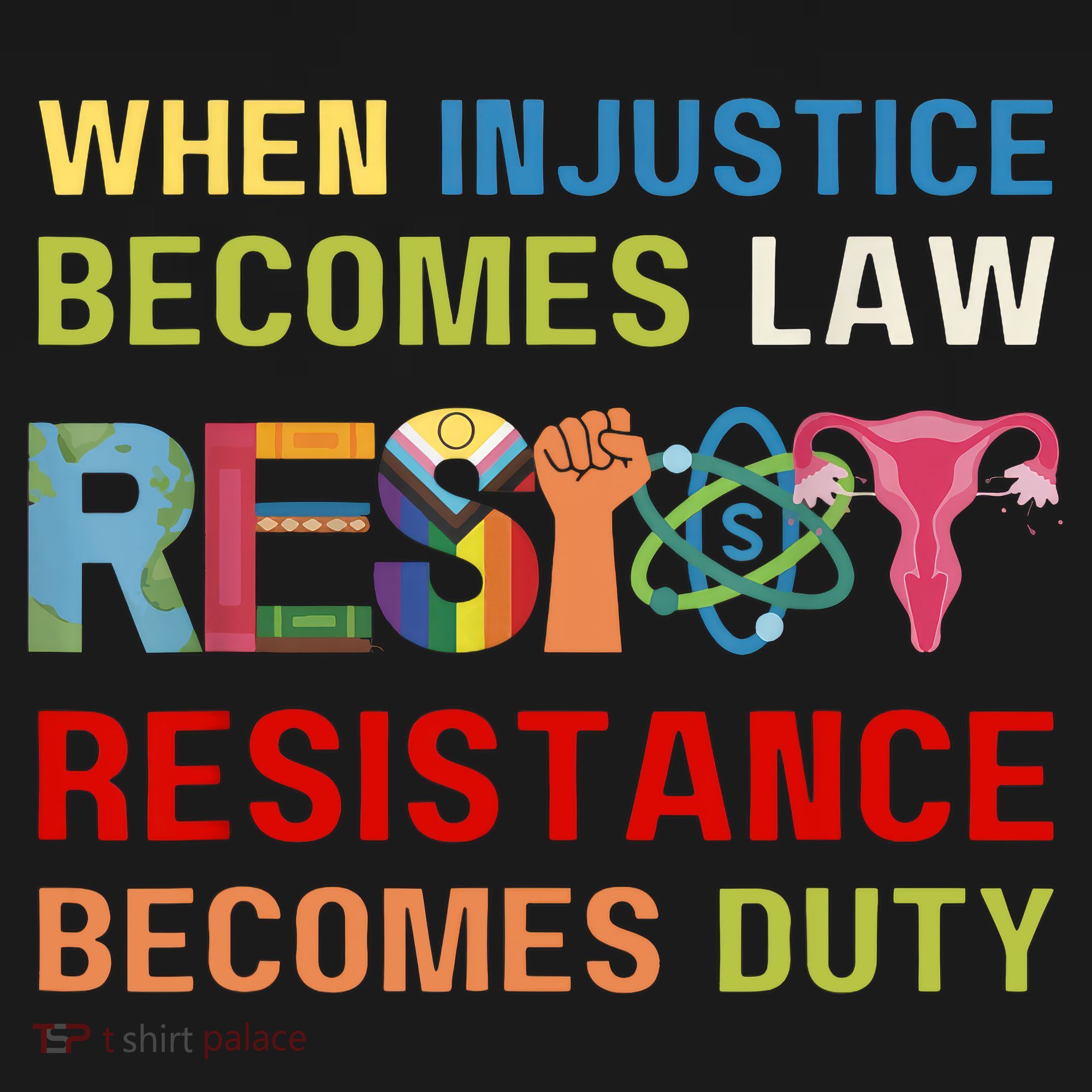 When Injustice Becomes Law Resistance Becomes Duty RBG Quote Women's Tank Top