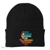 When Injustice Becomes Law Resistance Becomes Duty Rbg Beanie thumb 0