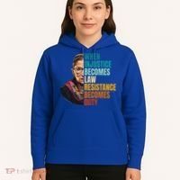 When Injustice Becomes Law Resistance Becomes Duty Rbg Hoodie thumb 5
