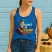 When Injustice Becomes Law Resistance Becomes Duty Rbg Women's Tank Top thumb 2