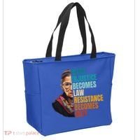 When Injustice Becomes Law Resistance Becomes Duty Rbg Tote Bag thumb 2