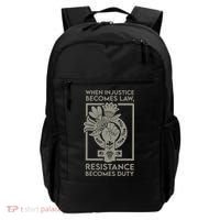 When Injustice Becomes Law Resistance Becomes Duty Backpack thumb 0