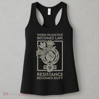 When Injustice Becomes Law Resistance Becomes Duty Women's Tank Top thumb 3