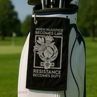 When Injustice Becomes Law Resistance Becomes Duty Golf Towel thumb 2