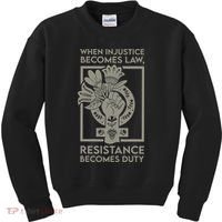 When Injustice Becomes Law Resistance Becomes Duty Kids Sweatshirt thumb 0