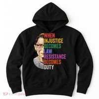 When Injustice Becomes Law Resistance Becomes Duty Rbg Women Hoodie thumb 0