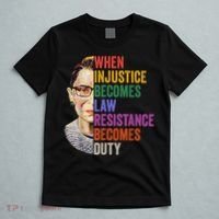When Injustice Becomes Law Resistance Becomes Duty Rbg Women T-Shirt thumb 5