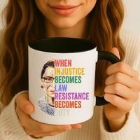 When Injustice Becomes Law Resistance Becomes Duty Rbg Women Coffee Mug thumb 3