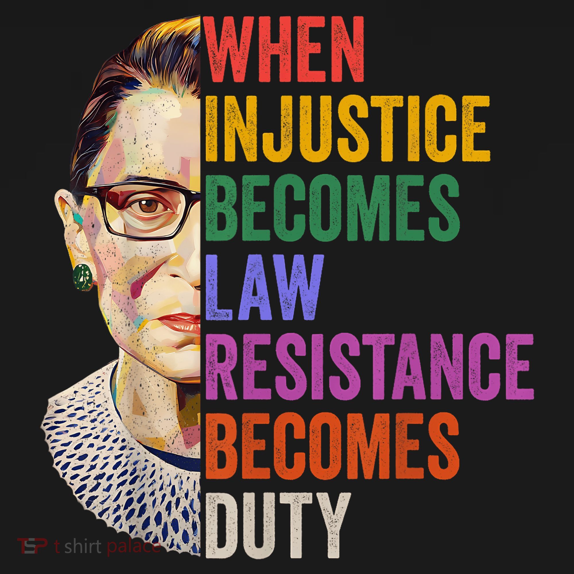 When Injustice Becomes Law Resistance Becomes Duty Rbg Women Mousepad